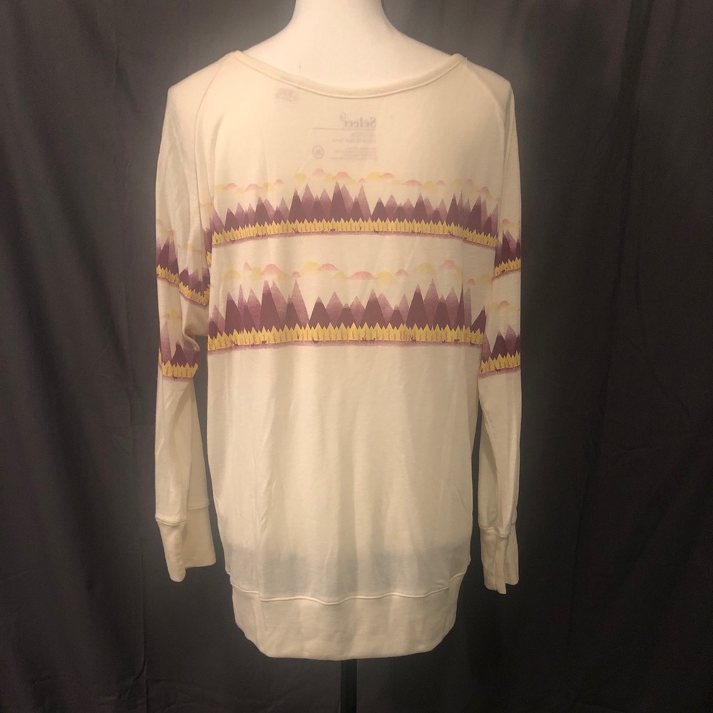 Euc Threadless Winter Scene Top - image 6